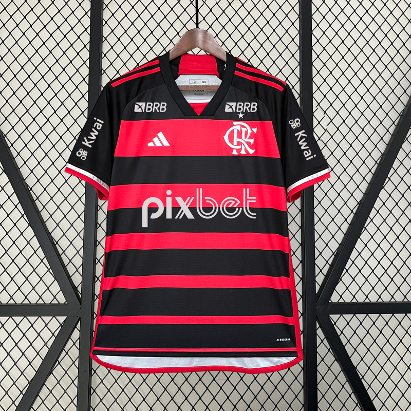 Camisa  Flamengo Casa  Patrocinios I 2024